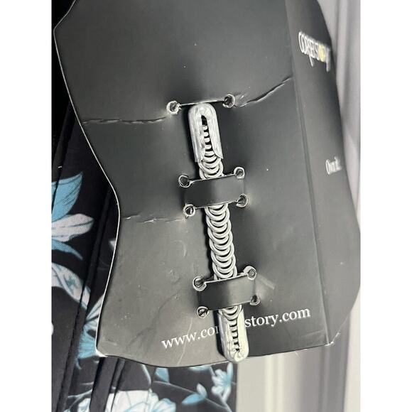 Corset Story Mesh Panel Maxi Dress •26• Floral Waist Trainer Reducer $621 NWT - Picture 11 of 16